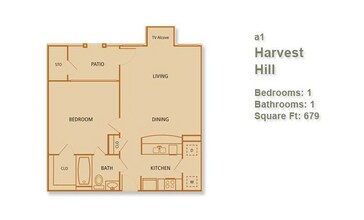 Harvest Hill Upstairs 204 floor plan